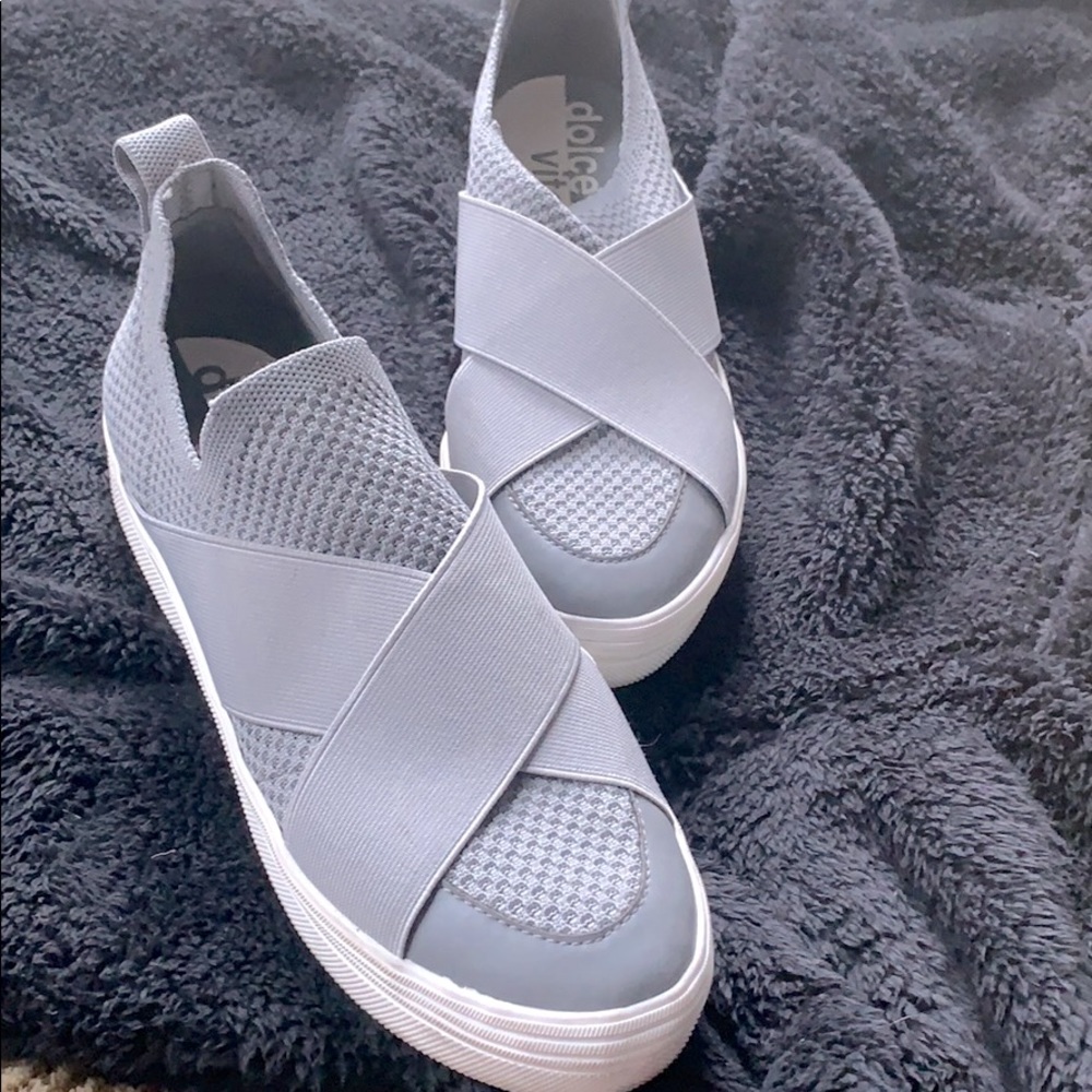 Dolce Vita Grey Slip On Shoes